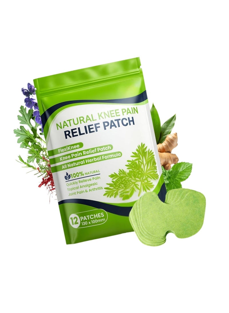 AL ARAS Natural Knee Pain Comfort Patch – Herbal Patch for Daily Use (PACK OF 3 | 36 Patches) - Image 1
